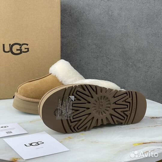 Ugg Slippers Scuffette Platform Chestnut тапки