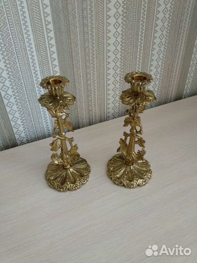 Подсвечник латунь бронза