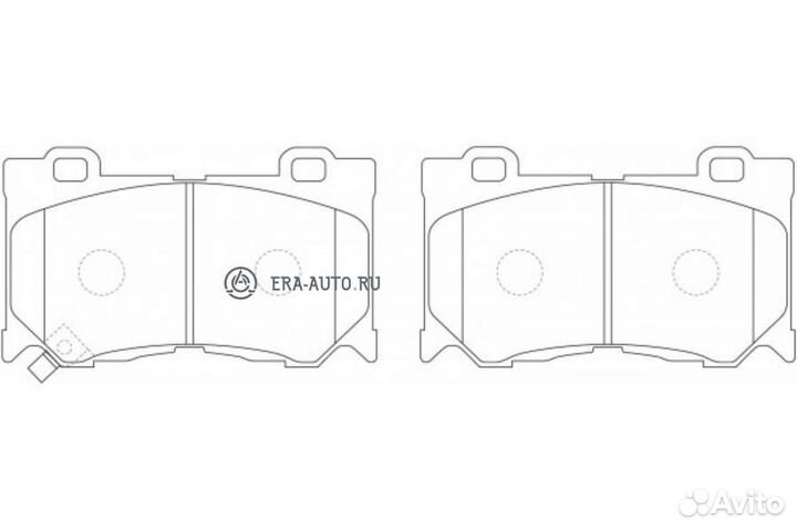 SB nagamochi BP50389 Колодки тормозные передние infiniti FX35/37/50 08/GS35/37/25 06- BP50389