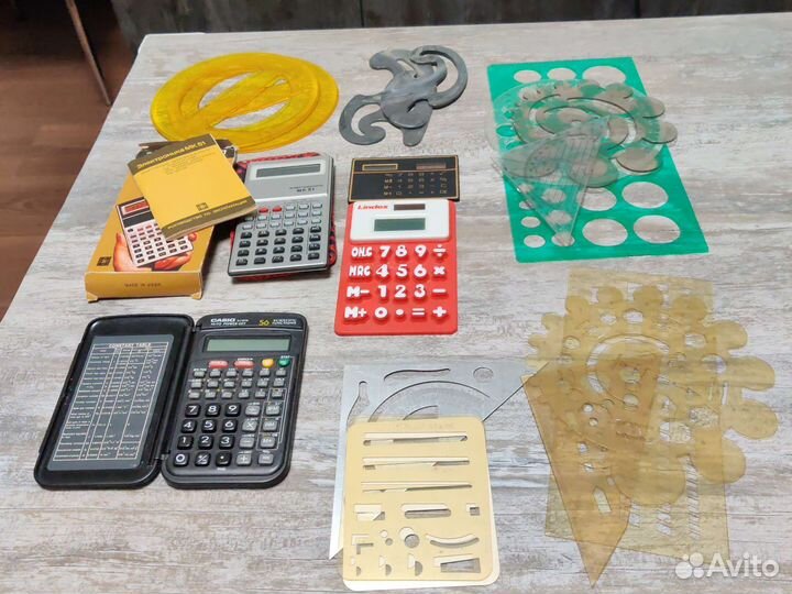 Калькуляторы, линейки, трафареты