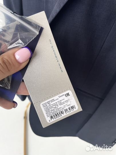 Пиджак для мальчика синий новый 128