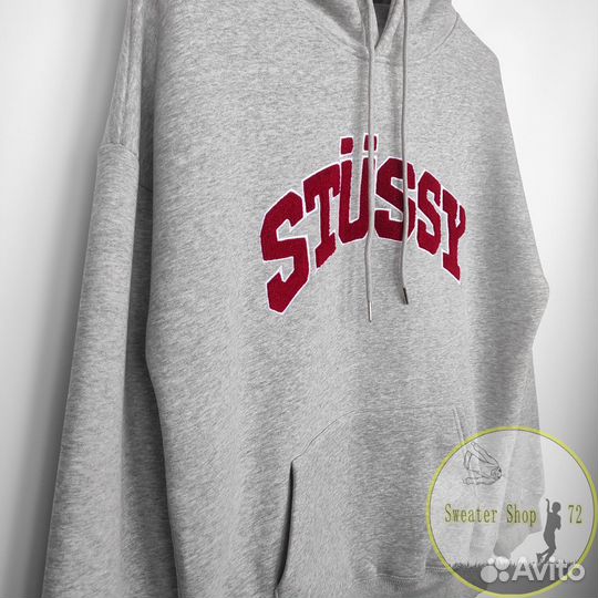 Худи Stussy теплое оверсайз