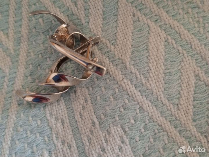 Серьги серебро