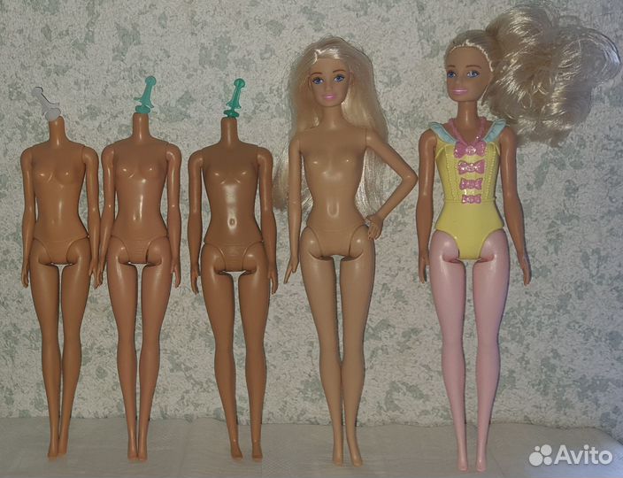 Тело для куклы Барби, головы и одежда