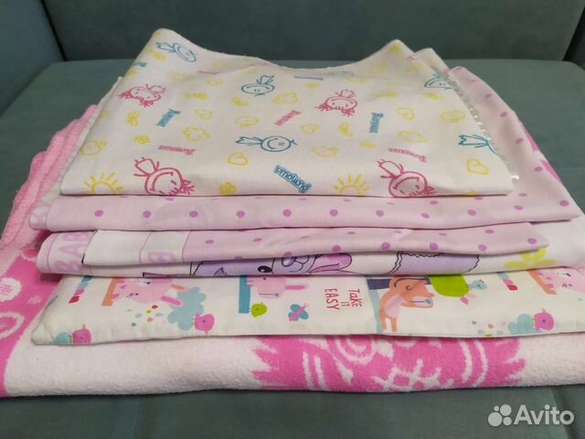 Постельное 120*80 + одеяло + подушка+ наматрасник