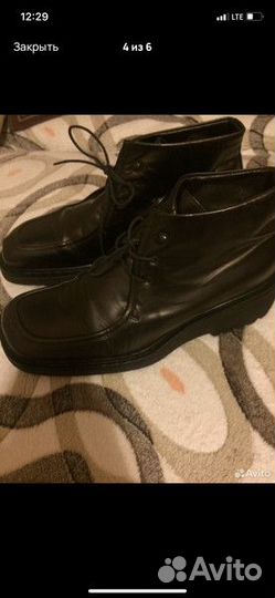 Ботинки женские, демисезонные. Как раз в гололёд