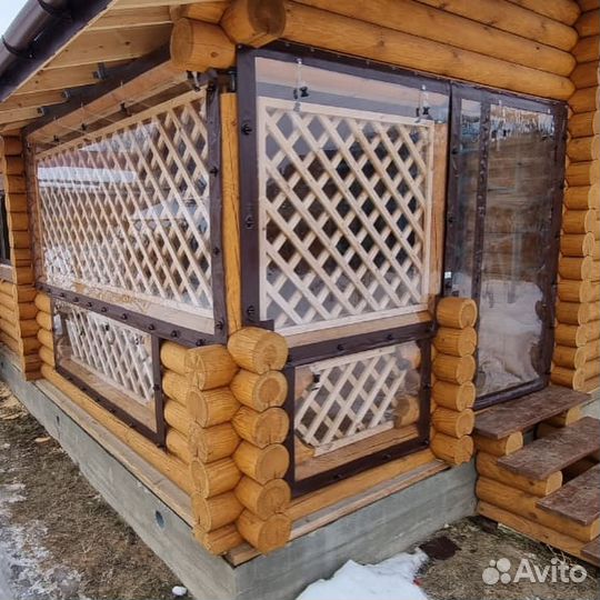 Мягкие окна для беседки веранды