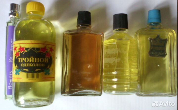 Одеколон советский Тройной Нептун и др
