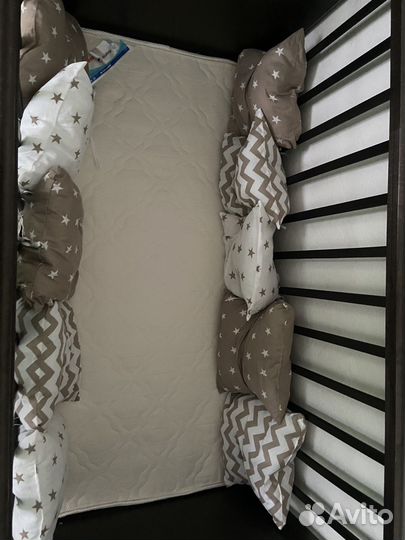 Детская кроватка трансформер с маятником