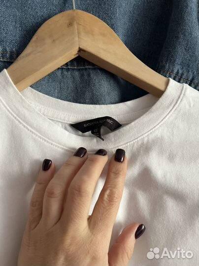 Футболка белая banana republic