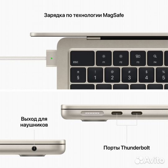 Apple MacBook Air 13 M2 8/512 Starlight (MLY23)