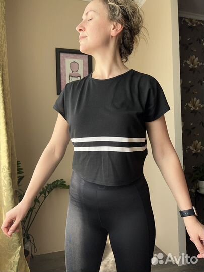 Лосины женские, топы, футболка