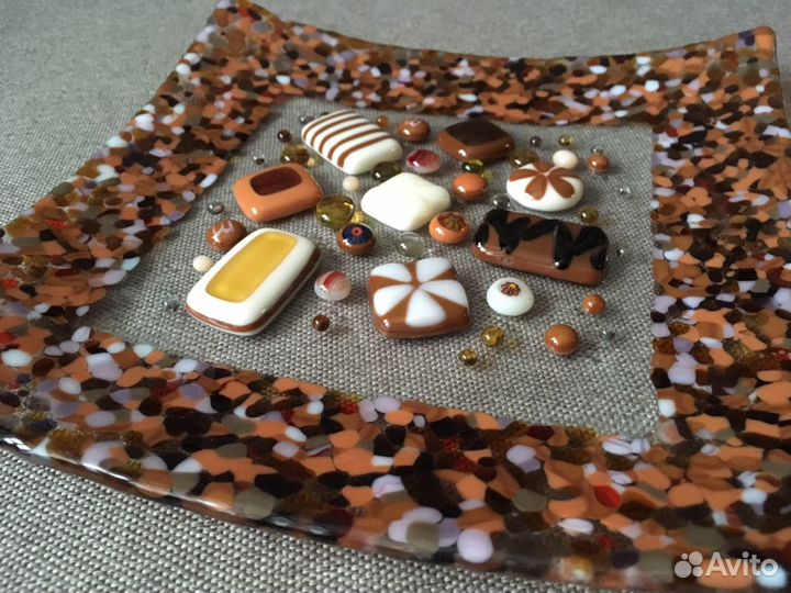 Тарелка фьюзинг. Ручная работа