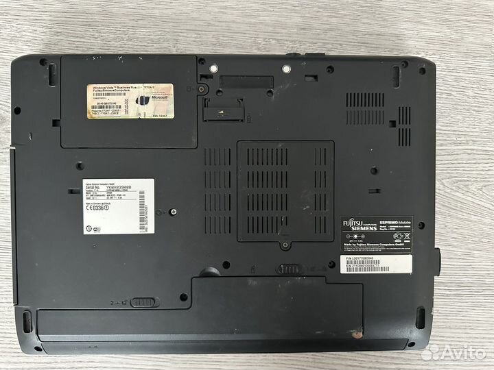 Нерабочий ноутбук Fujitsu Siemens Computers