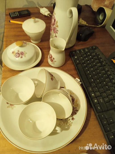 Сервиз столовый роза гдр