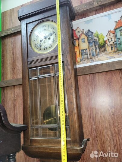 Старинные настенные часы Густав Бейкер