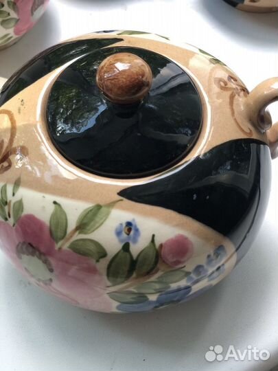 Сервиз, чайник, сахарница, кружки Купчиха СССР