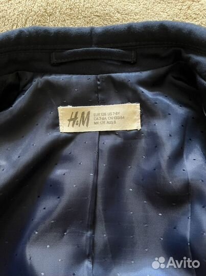 Пиджак на мальчика 128