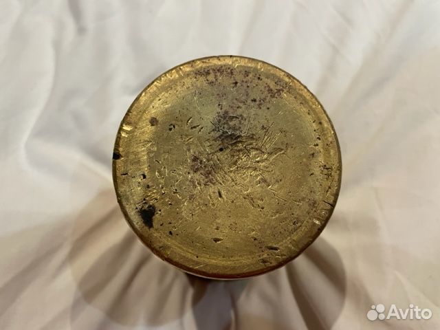 Ступка ступа антиквариат цилин. формы Бронза 19век