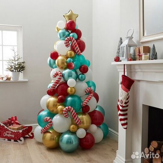 Елка из воздушных шаров