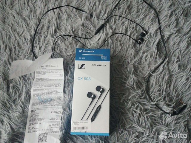 Наушники с гарнитурой. Sennheiser cx 80s
