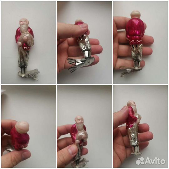 Елочная игрушка времён СССР фигурки