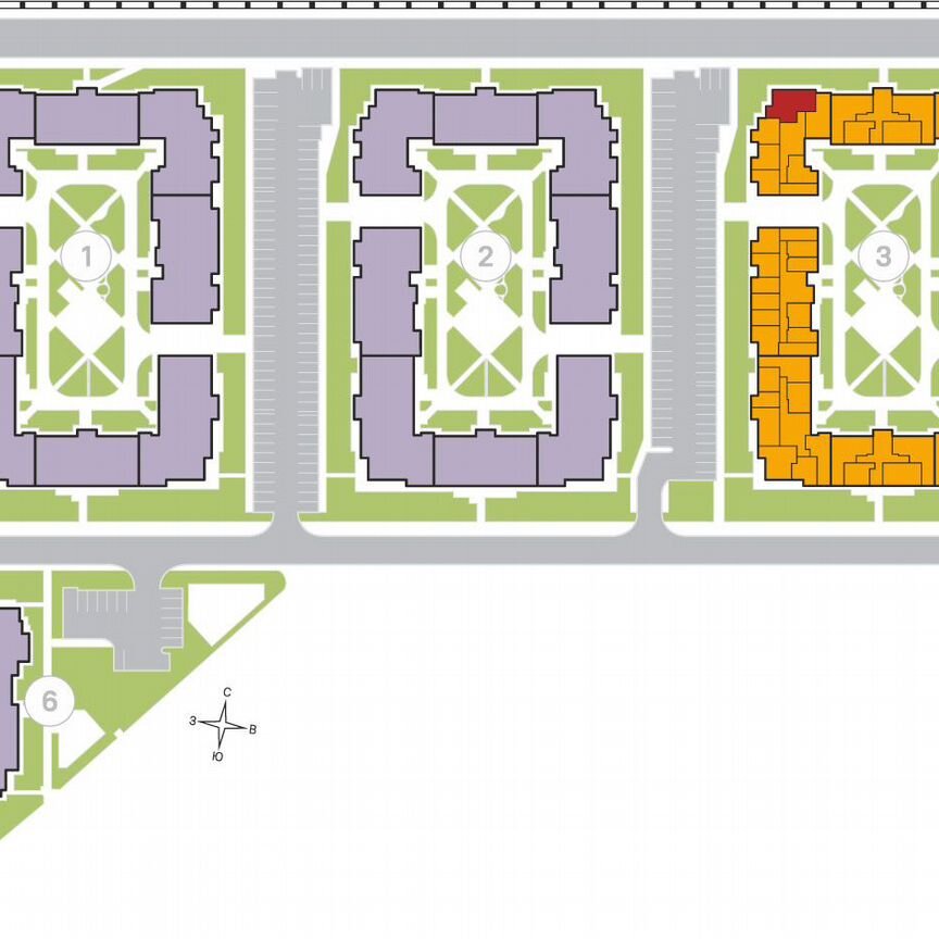 3-к. квартира, 76,7 м², 1/4 эт.