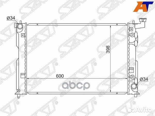 Радиатор Toyota Allion (T240) 01-07 / Caldina