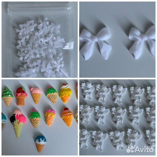 Объёмные фигурки для ногтей