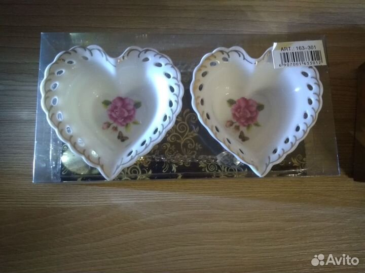 Набор розеток с ложками на 2 персоны 4пр