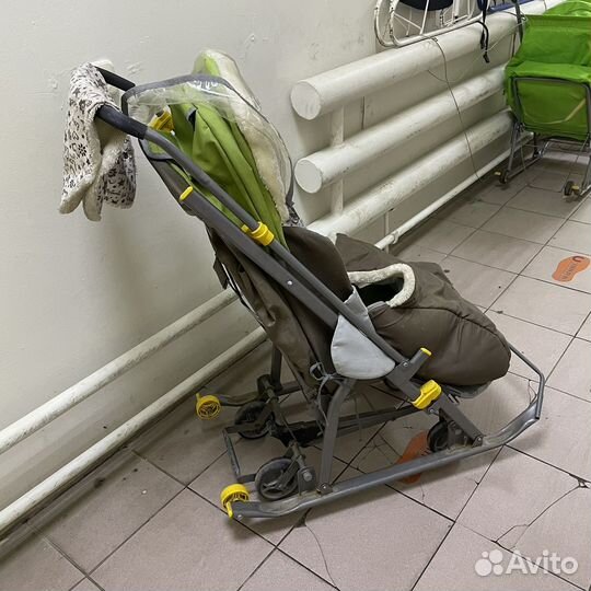 Детские санки коляска