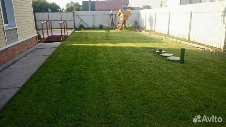 Укладка рулонного газона