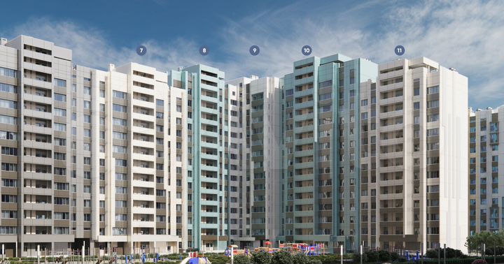 2-к. квартира, 59 м², 3/14 эт.