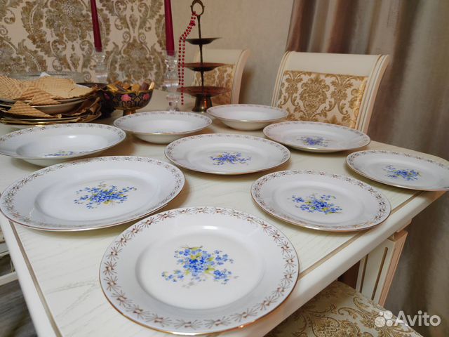 Новый столовый набор тарелок Bohemia