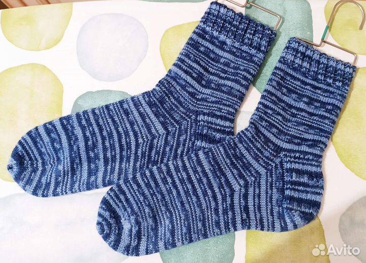 Шерстяные вязаные мужские носки