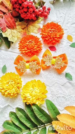 Банты для волос,ручная работа