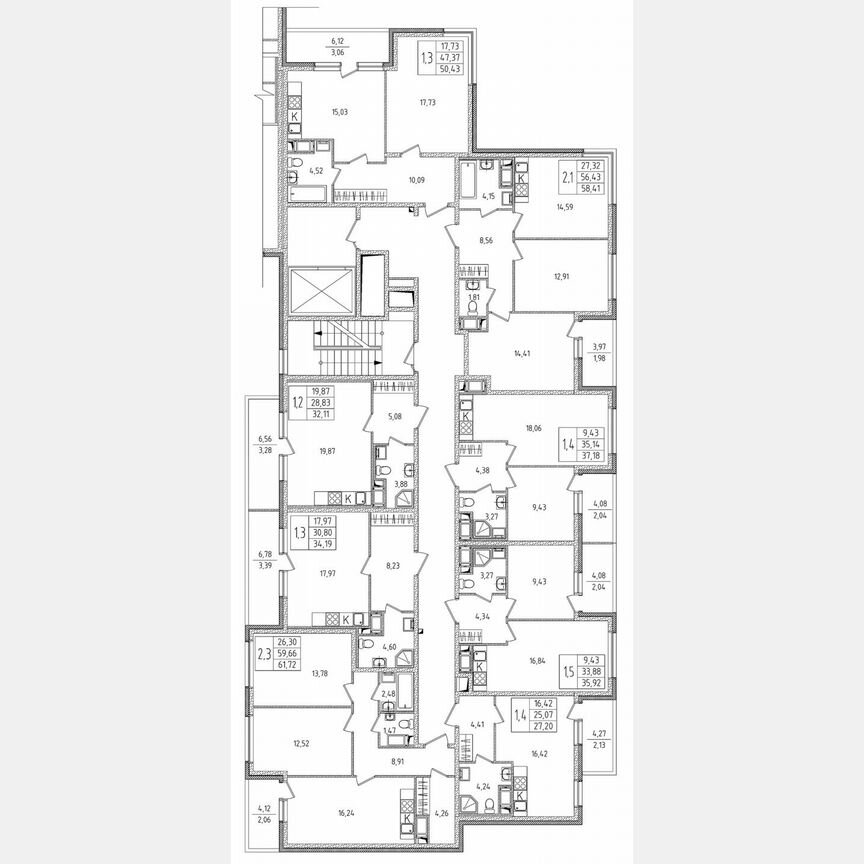Квартира-студия, 32,1 м², 7/8 эт.