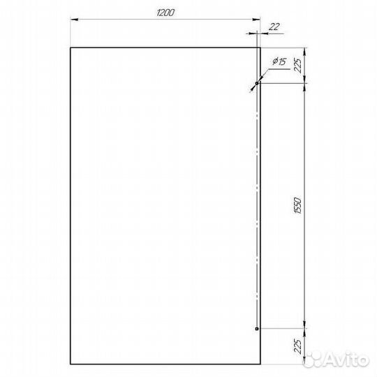 Душевая перегородка Radomir Walk-in G1 120 1-10-0-0-0-1911 профиль Хром стекло матовое