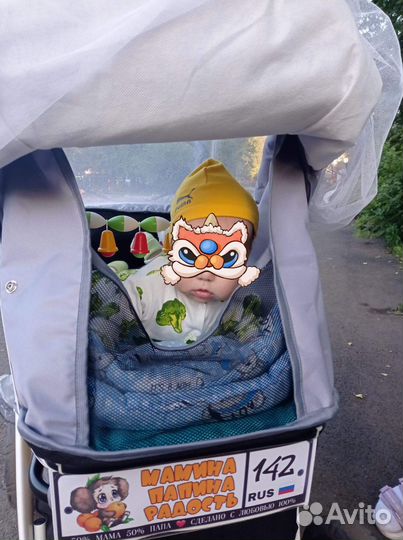 Коляска вездеход, зима, лето