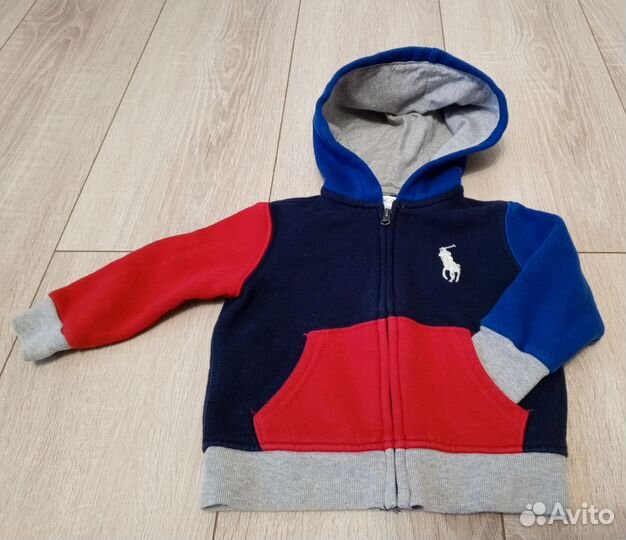 Фирменная толстовка на молнии р 9 мес