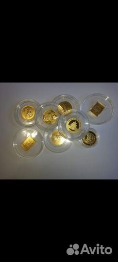 Золотые монеты коллекция РФ