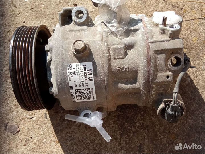 Компрессор кондиционера шкода рапид поло седан