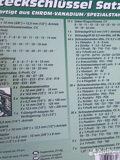 Набор инструментов Mannesmann