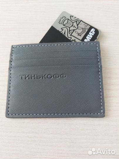 Новый картхолдер тинькофф серый