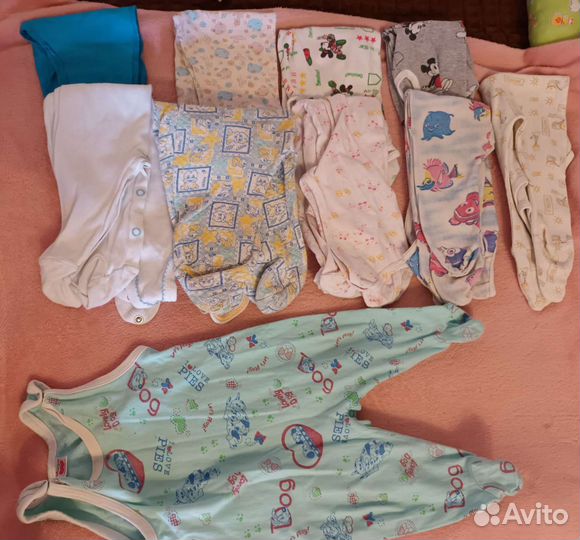 Вещи пакетом от рождения до года