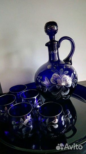 Набор Кобальт Стекло Царская Россия
