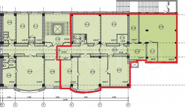 Блок офисных помещений в бц Локус, центр, 280 м²