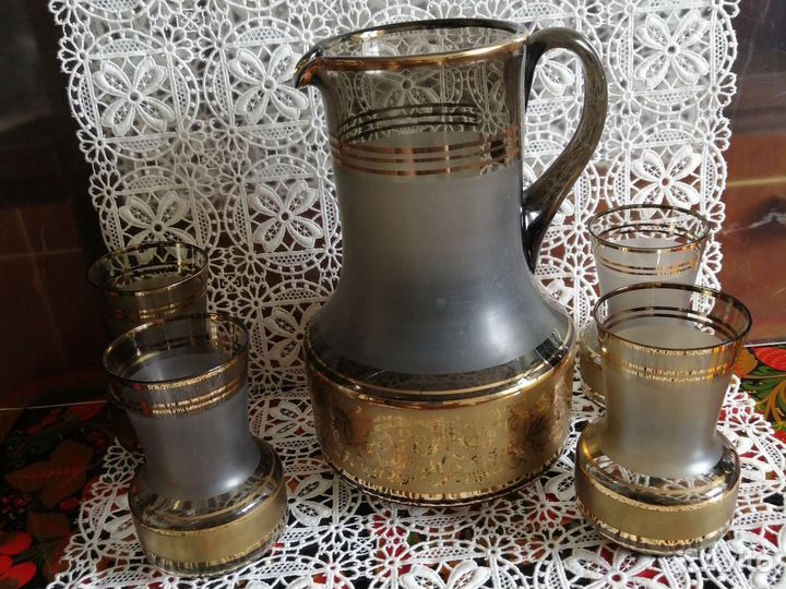 Кувшин. Чехословакия. 4 стакана
