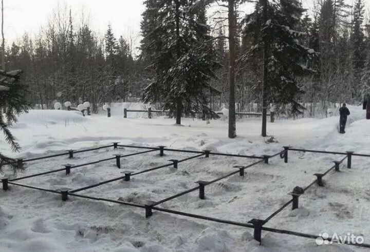 Свайно винтовой фундамент