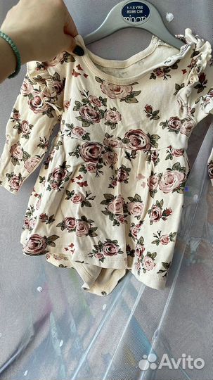 Платье боди для девочки 80